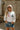Sarah USA Heather Grey Multi Cropped Sweatshirt- frontal view