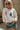 Sarah USA Heather Grey Multi Cropped Sweatshirt- close front