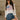 Eve Cream American Flag & Lace Sweater- front view