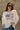 Eve Cream American Flag & Lace Sweater- close front view