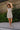 Hailey Beige & Black Polka Dot Mini Dress - full body front view