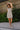 Hailey Beige & Black Polka Dot Mini Dress - full body front view