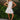Stella White Drop Waist Mini Dress - full body front view