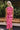 Leila Pink & Red Tropical Midi Dress - back view
