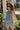 Briana Blue & White Tie Strap Tank Top - front view