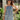 Briana Blue & White Tie Strap Tank Top -  front view