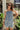 Briana Blue & White Tie Strap Tank Top -  front view