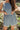 Briana Blue & White Trim Shorts -close up front view