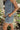 Briana Blue & White Trim Shorts -side view