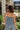 Briana Blue & White Tie Strap Tank Top - back view