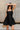 Mylah Black Flare Mini Dress- front view