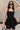Mylah Black Flare Mini Dress- top front view