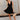 Juliette Black Corset Flare Mini Dress- full body view