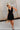 Juliette Black Corset Flare Mini Dress- front full body view