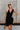 Juliette Black Corset Flare Mini Dress- top front view