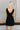 Juliette Black Corset Flare Mini Dress- full back view