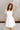 Paige White Scallop Flare Mini Dress- front view