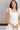 Paige White Scallop Flare Mini Dress- top view