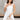 Paige White Scallop Flare Mini Dress- front top view