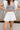 Camila Off White Tennis Flare Skort- close up view