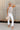 Laurel Oatmeal & Black Linen Palm Leaf Tank- full body view