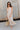 Cassie Beige Pleated Sleeveless Maxi Dress - full body front view