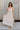 Cassie Beige Pleated Sleeveless Maxi Dress - full front view