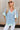 Liza Blue & Mint Flare Sleeve Top - front 