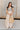 Kendra Taupe & Black Tie Strap Maxi Dress - full front view