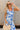 Nina White & Blue Floral Midi Dress - upper body front view