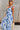 Nina White & Blue Floral Midi Dress - side view