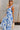 Nina White & Blue Floral Midi Dress - side view