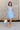 Paige Blue Scallop Flare Mini Dress - full body front view