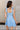 Paige Blue Scallop Flare Mini Dress - back