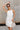 Morgan White Button Front Mini Dress - frontal view