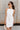 Morgan White Button Front Mini Dress - front view
