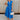 Carrie Royal Blue Zip-Front Midi Dress - full body front view
