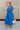 Carrie Royal Blue Zip-Front Midi Dress - front view