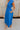 Carrie Royal Blue Zip-Front Midi Dress - lower body side view