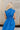 Carrie Royal Blue Zip-Front Midi Dress - upper body back view