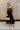 Polly Black Embroidered Fruit Midi Dress - full front view