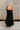 Polly Black Embroidered Fruit Midi Dress - full body back view