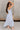 Aliana Blue & White Stripe Midi Dress- full side view