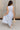 Aliana Blue & White Stripe Midi Dress- full back view