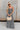 Melina Black & Cream Palm Leaf Jumpsuit - front full view