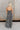 Melina Black & Cream Palm Leaf Jumpsuit - full back view