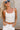 Gracelyn Cream Ribbed Scoop Neck Tank- close up front view