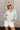 Lilian Green & White Stripe Button-Up Top- top view