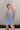 Maren Denim Blue Vest Romper- close up front view
