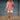Celeste Red & White Gingham Button-Up Top- full body view